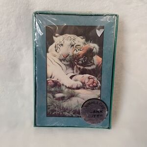 Vtg 90s Tiger Blank Note Cards Env Animal Love New Sealed Wildlife Stationary C